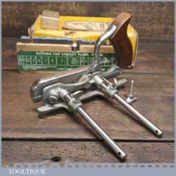 Vintage Boxed Stanley England No: 50 Combination Plough Plane - Fully Refurbished