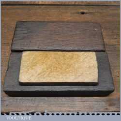 Vintage 4 ½” x 1 ¾” Washita oil stone in a mahogany box