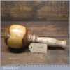 Handmade Wood Turned Reclaimed Old Lignum Vitae Mallet - Ash Handle