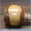 Handmade Wood Turned Reclaimed Old Lignum Vitae Mallet - Ash Handle
