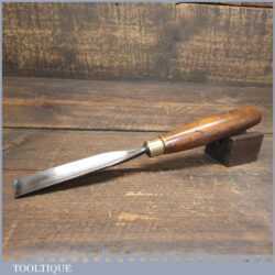 Vintage William Marples 7/8” Straight Woodcarving Gouge Chisel - Fully Refurbished