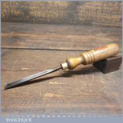 Vintage Ward & Payne 3/8” Straight Wood Carving In-Cannel Gouge Chisel - Refurbished