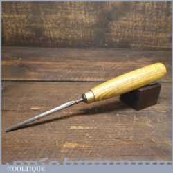 Vintage 1/4” Straight Woodcarving Gouge Chisel - Refurbished Sharpened