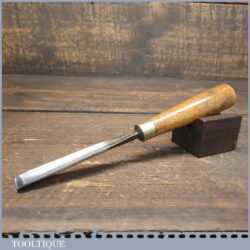 Vintage W. Marples 9/16” Straight Wood Carving In-Cannel Gouge Chisel - Refurbished