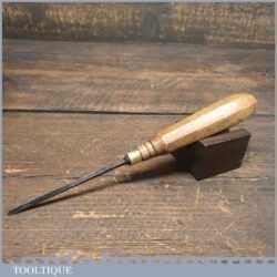Vintage C. Hill 1/8” Straight Woodcarving Gouge Chisel - Sharpened Honed