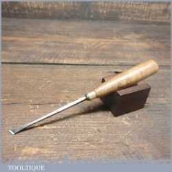 Vintage M & C Of London 1/4” Skewed Fishtail Chisel - Sharpened Honed