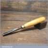 Vintage 3/8” Straight Woodcarving Gouge Chisel - Sharpened Honed