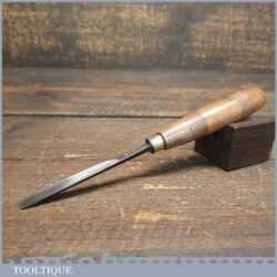 Vintage S.J. Addis W&P 5/16” No: 4 Straight Woodcarving Gouge Chisel