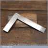 Vintage No: 400 Moore & Wright 4 ¼” Cast Steel Try Square - Good Condition