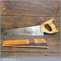 Vintage W. Tyzack & Turner Square Rule Laminate Saw 11 TPI - Refurbished Sharpened