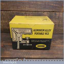 Vintage Boxed Stanley No: 702 Alloy Potable Table Vice - Good Condition