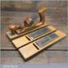 Vintage Pattern Maker’s Brass Hollowing Plane Beechwood Infill - Good Condition