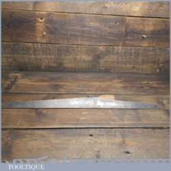 Rare Antique Saw Makers Straight Edge 25 ¼” Long & Shaping Tool Stamped W. Noyce
