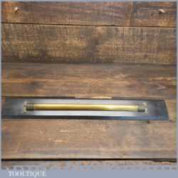 Nice Antique 18” Brass & Ebony Rolling Straight Edge Rule - Good Condition