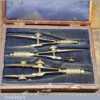 Vintage Set 3 Stanley London Architects Technical Drawing Instruments - Original Box