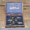 Vintage Set 3 Stanley London Architects Technical Drawing Instruments - Original Box