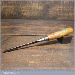 Vintage Robert Sorby Kangaroo Carpenter’s 1/4” Cast Steel Sash Mortice Chisel - Sharpened Hone