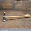 Dryad Vintage Jeweller’s Steel Repousse Hammer - Bulbous Ash Handle