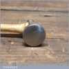 Dryad Vintage Jeweller’s Steel Repousse Hammer - Bulbous Ash Handle