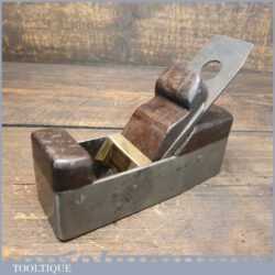 Rare Antique George Kerr C 1830 Block Plane Rosewood Infill Wedge & Gunmetal Lever Cap