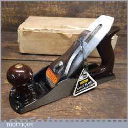 Boxed Stanley England No: 4 Smoothing Plane - Near Mint Little Used