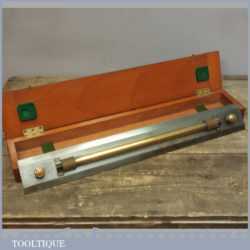 Vintage Hughes and Sons Brass Parallel Rolling Rule Boxed Model No: 57