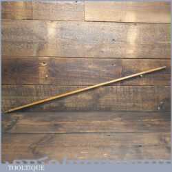 Vintage J. Rabone No: 1035 Round Beechwood Brass Yardstick - Good Condition