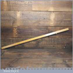 Vintage J. Rabone & Sons No: 1504 Boxwood Brass Yardstick - Good Condition