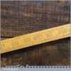 Vintage J. Rabone & Sons No: 1504 Boxwood Brass Yardstick - Good Condition