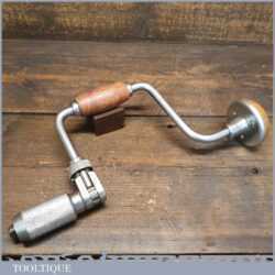 Vintage Joseph Tyzack Carpenter’s Ratchet Brace 10” Swing - Good Condition