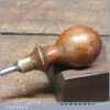 Vintage Leatherworking Beechwood Shouldered Marking Awl - Good Condition
