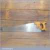 Vintage Joseph Tyzack & Son 22” Cross Cut Handsaw 9 TPI - Sharpened Ready To Use