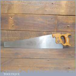 Vintage Joseph Tyzack & Son 22” Cross Cut Handsaw 9 TPI - Sharpened Ready To Use