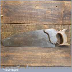 Antique 14 ½” Floorboard Saw 6 TPI - Refurbished And Sharpened