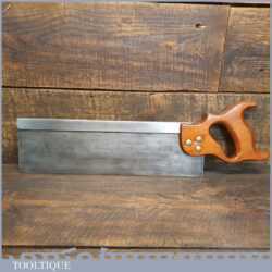 Vintage Carpenters 14” Steel Back Tenon Saw 11 TPI - Refurbished Sharpened