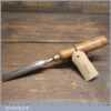Vintage Carpenter’s 5/8” Gouge Chisel Beechwood Handle - Sharpened Honed