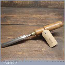 Vintage Carpenter’s 5/8” Gouge Chisel Beechwood Handle - Sharpened Honed