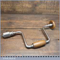 Vintage Stanley No: 66 Carpenter’s Brace 10” Swing - Good Condition