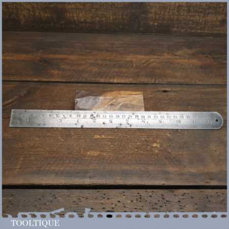 Vintage 12” Chesterman No: 1486D Double Sided Metric & Imperial ...