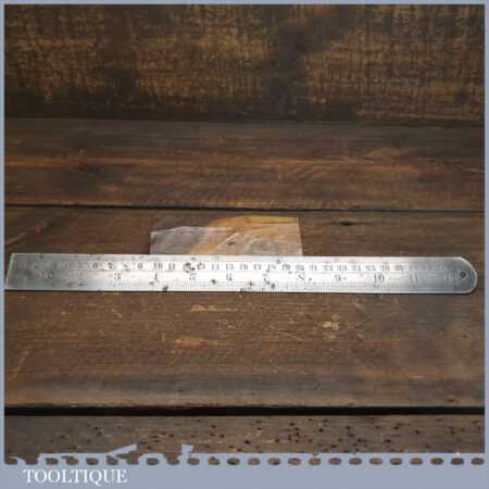 Vintage 12” Chesterman No: 1486D Double Sided Metric & Imperial ...