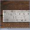 Vintage 12” Chesterman No: 1486D Double Sided Metric & Imperial Contraction Ruler 1/60 & 1/120