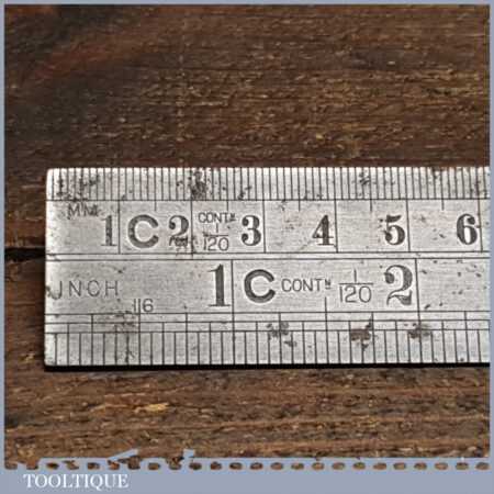 Vintage 12” Chesterman No: 1486D Double Sided Metric & Imperial ...