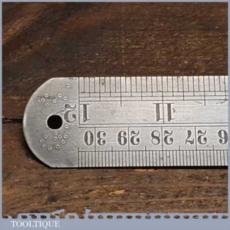 Vintage 12” Chesterman No: 1486D Double Sided Metric & Imperial ...