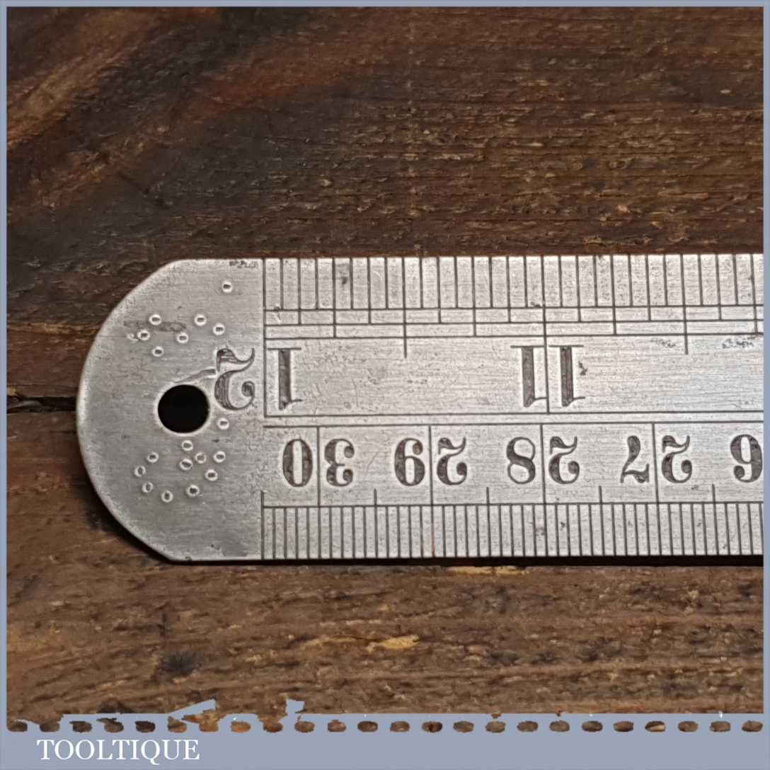 Vintage 12” Chesterman No: 1486D Double Sided Metric & Imperial ...