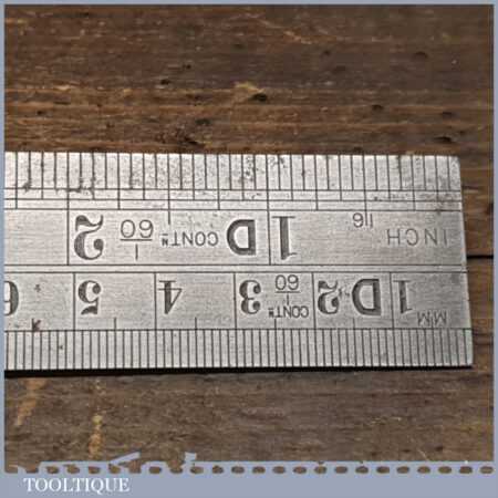 Vintage 12” Chesterman No: 1486D Double Sided Metric & Imperial ...