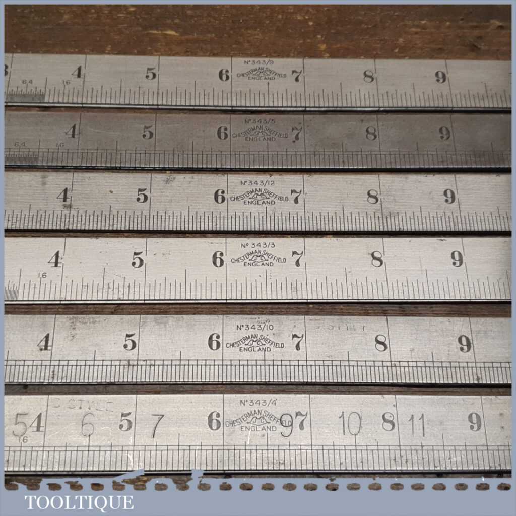 Rare Vintage Set 6 No: Chesterman 2ft Folding Imperial Contraction ...