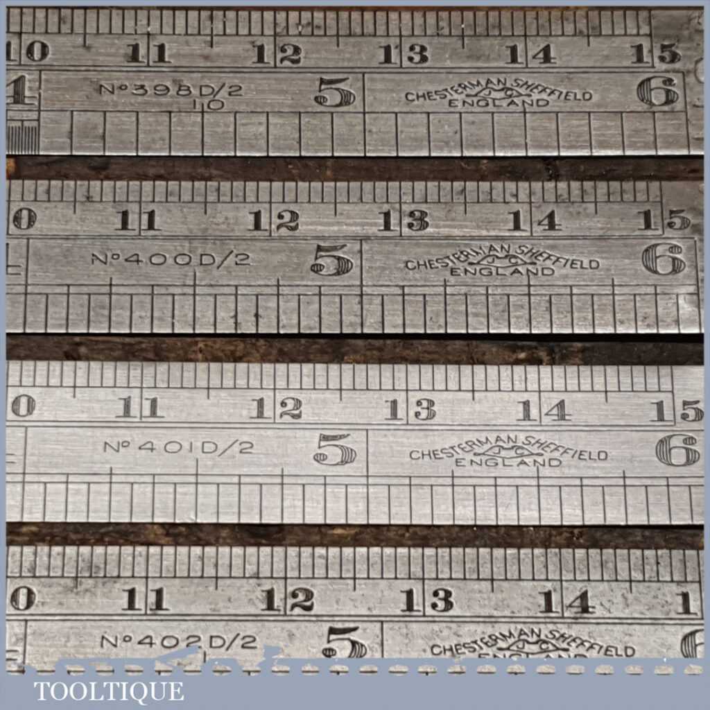 Rare Vintage Set 7 No: Chesterman 2ft Folding Metric & Imperial ...