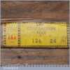 Vintage 24” John Rabone No: 126 Imperial Contraction Steel Ruler - Original Wrapper