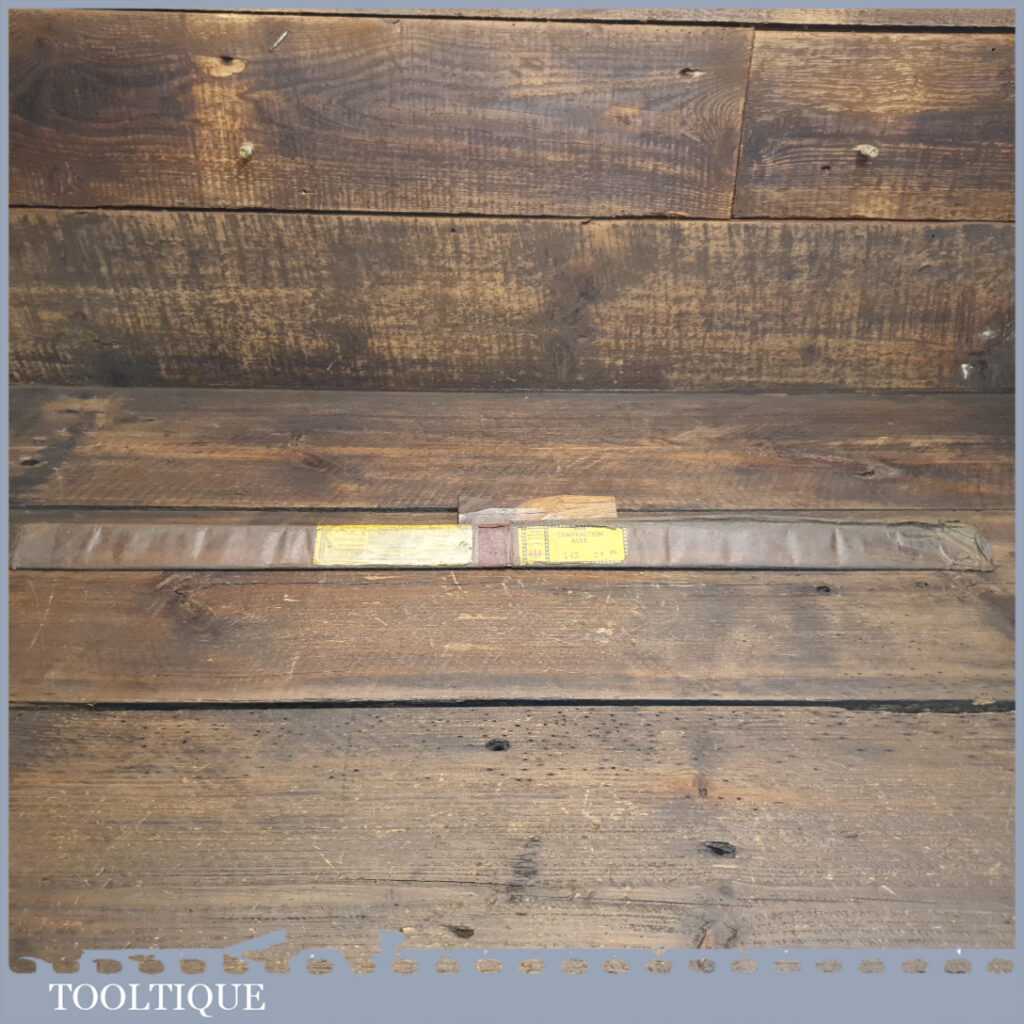 Vintage 24” Chesterman No: 1961D Imperial Contraction Steel Ruler - Original Wrapper