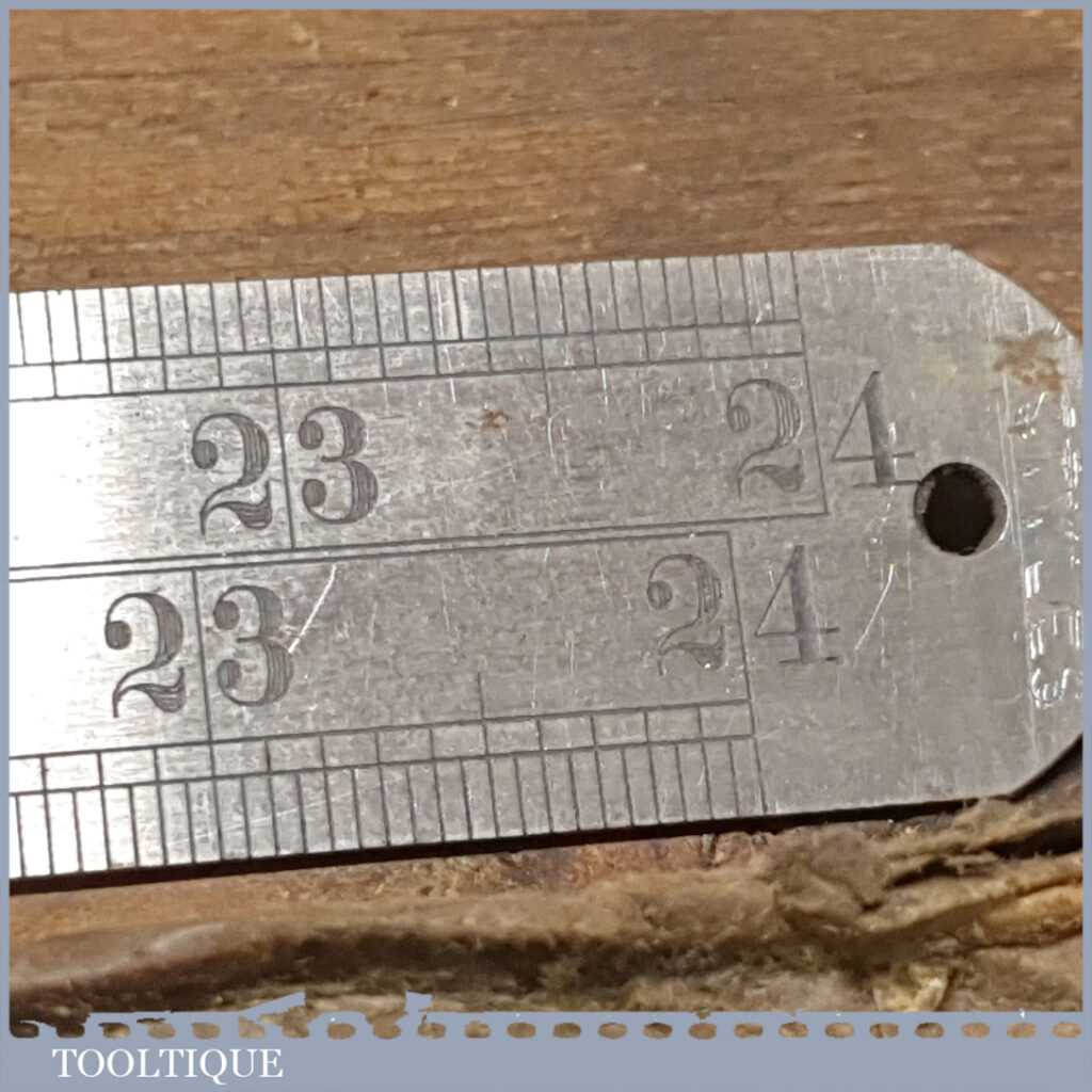Ruler Wrapper Vintage 24” Chesterman No: 1961D Imperial Contraction Steel Ruler ...
